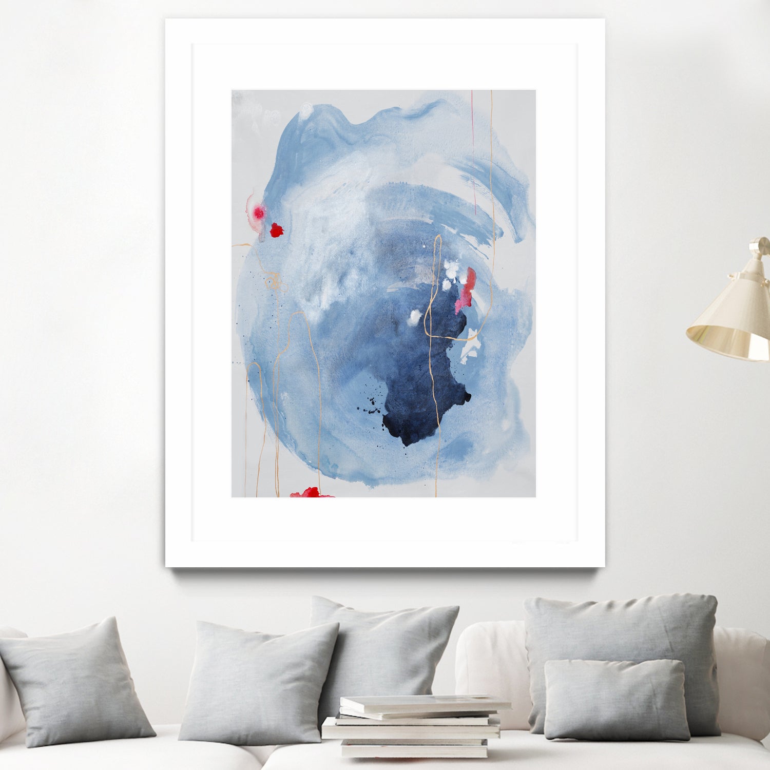 Capture Quiet by Daleno Art on GIANT ART - blue abstract