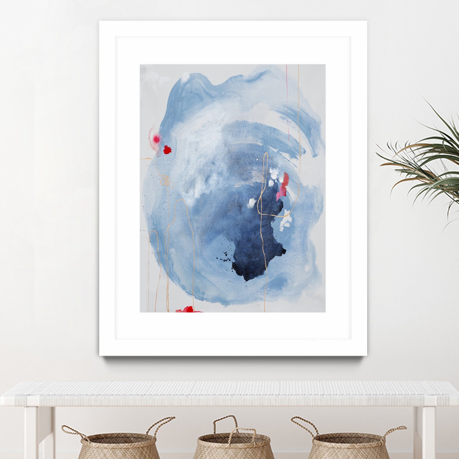 Capture Quiet by Daleno Art on GIANT ART - blue abstract