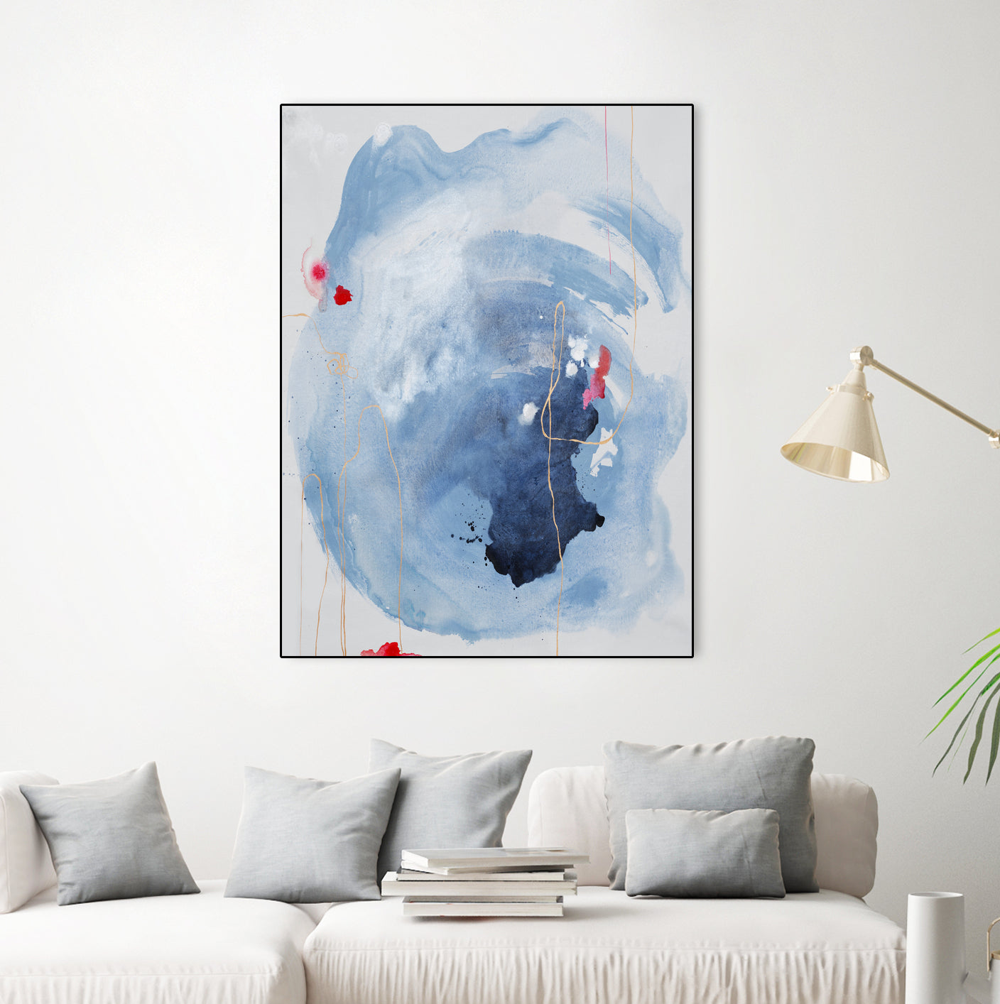 Capture Quiet by Daleno Art on GIANT ART - blue abstract