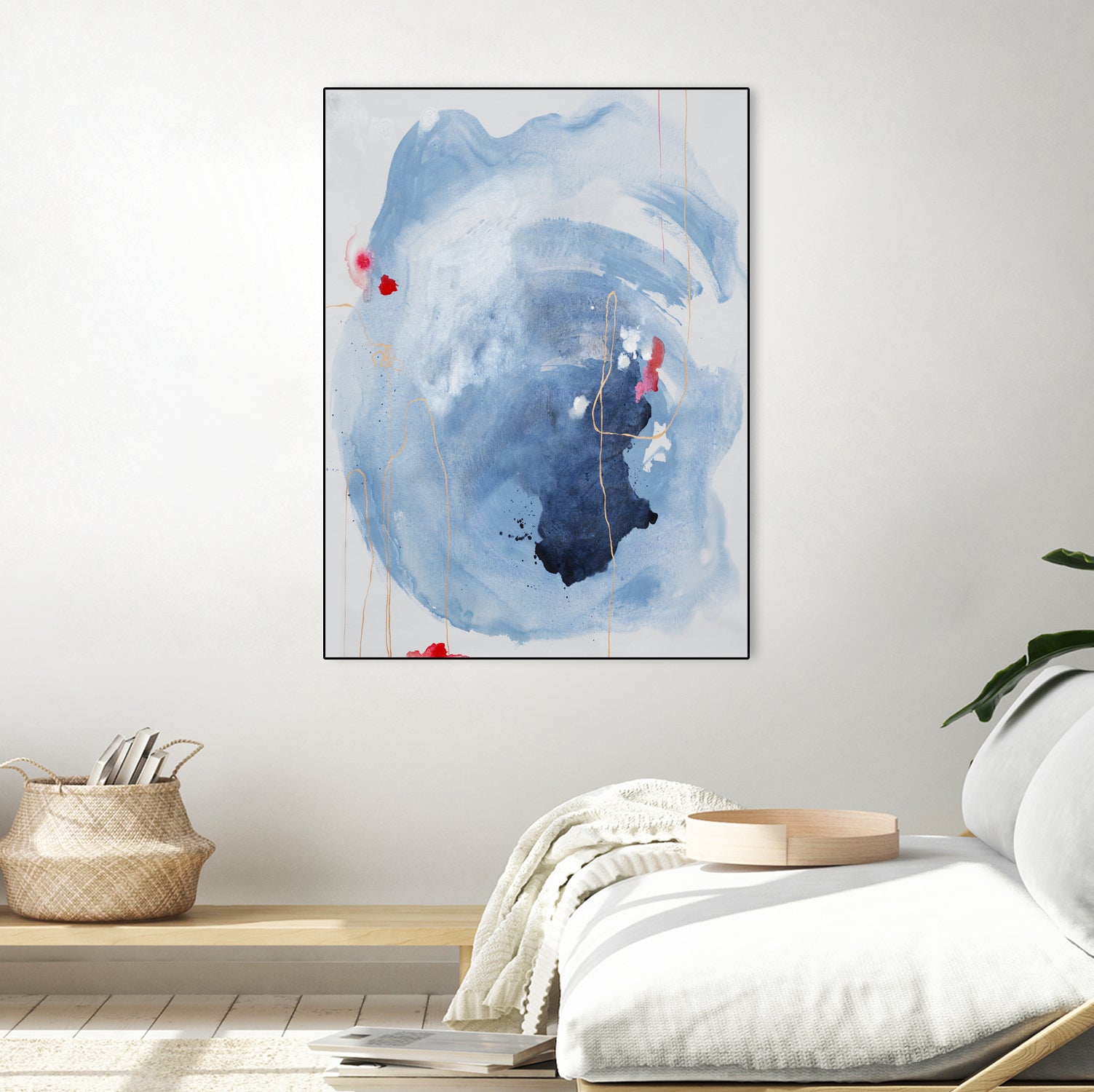 Capture Quiet by Daleno Art on GIANT ART - blue abstract