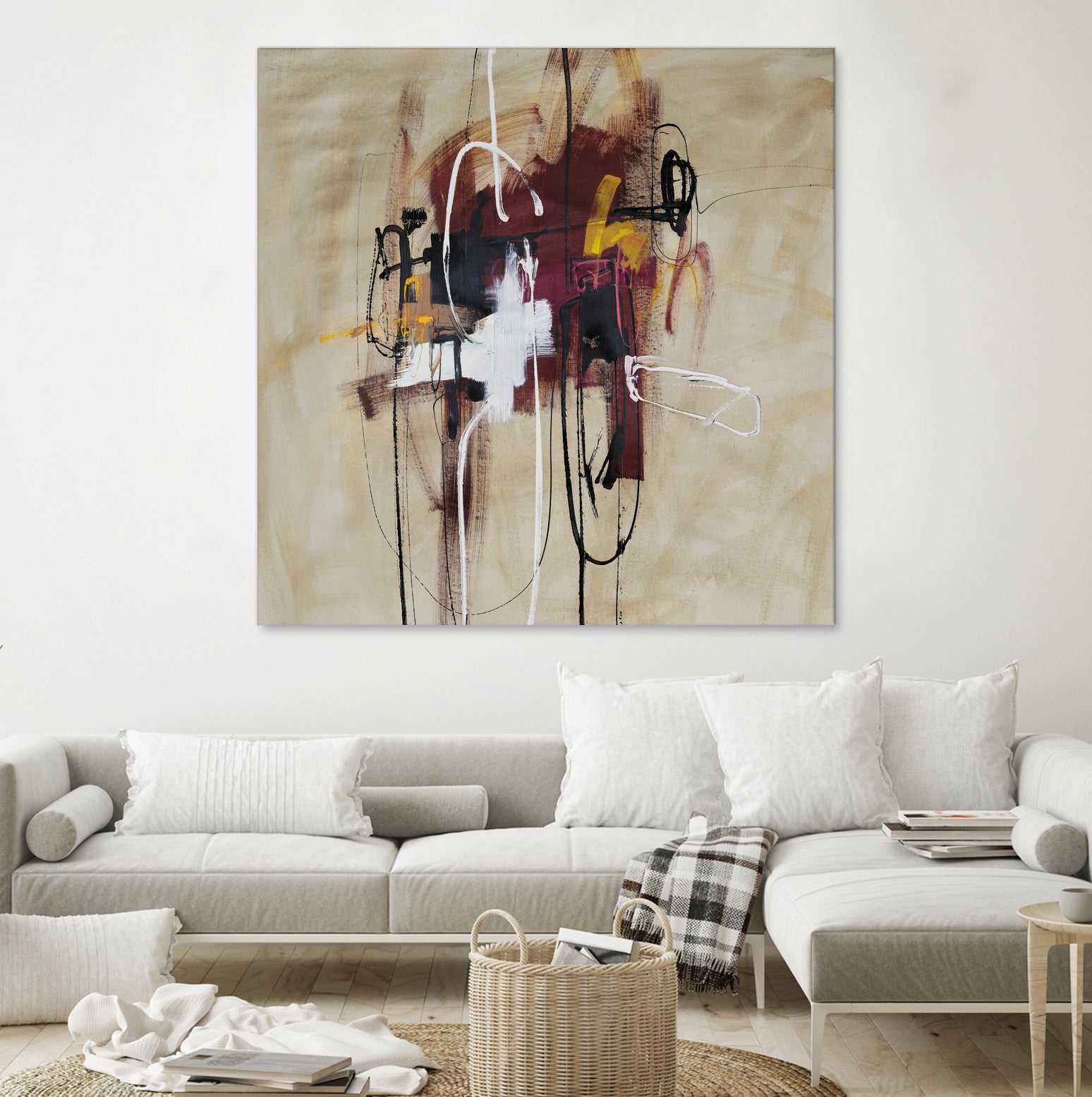 Closely Listening by Daleno Art on GIANT ART - brown abstract