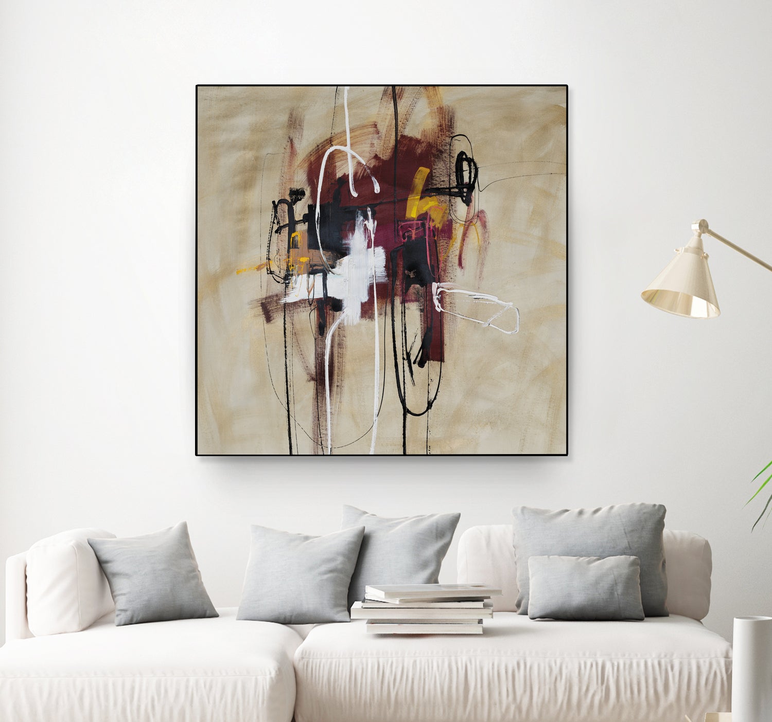 Closely Listening by Daleno Art on GIANT ART - brown abstract