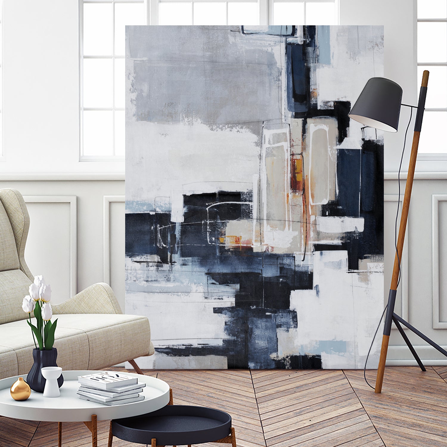 Top Tier by Daleno Art on GIANT ART - grey abstract