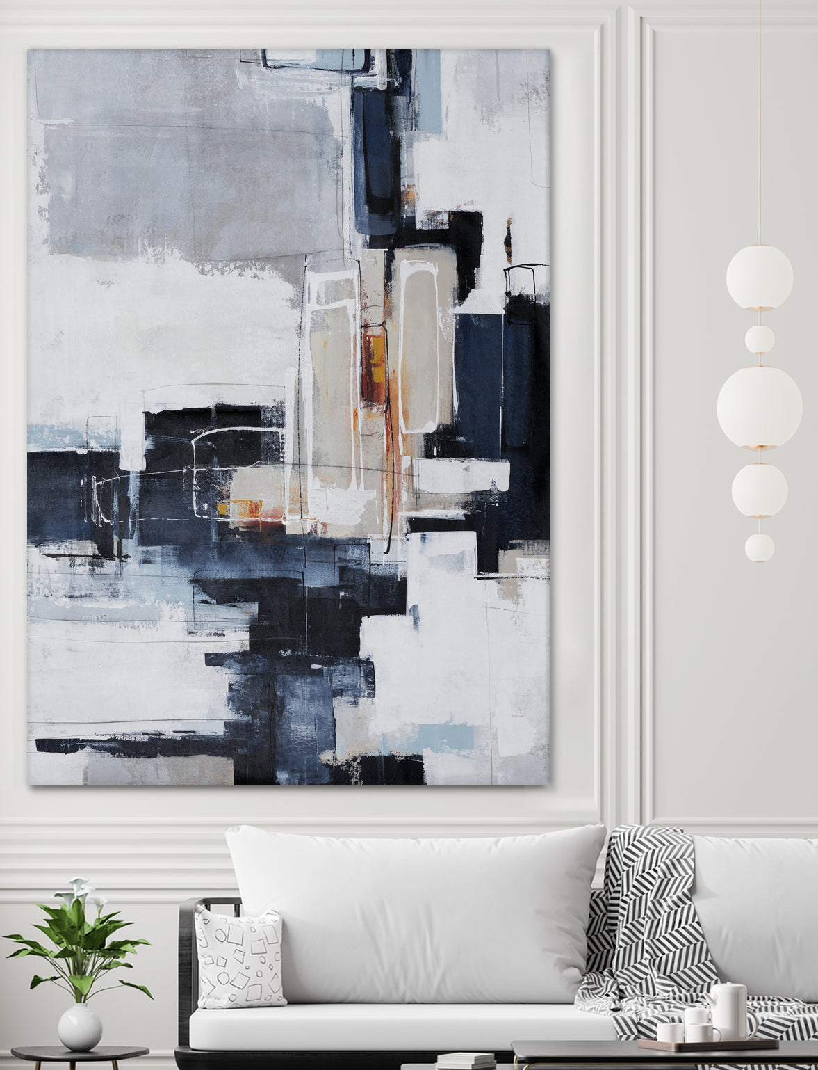 Top Tier by Daleno Art on GIANT ART - grey abstract