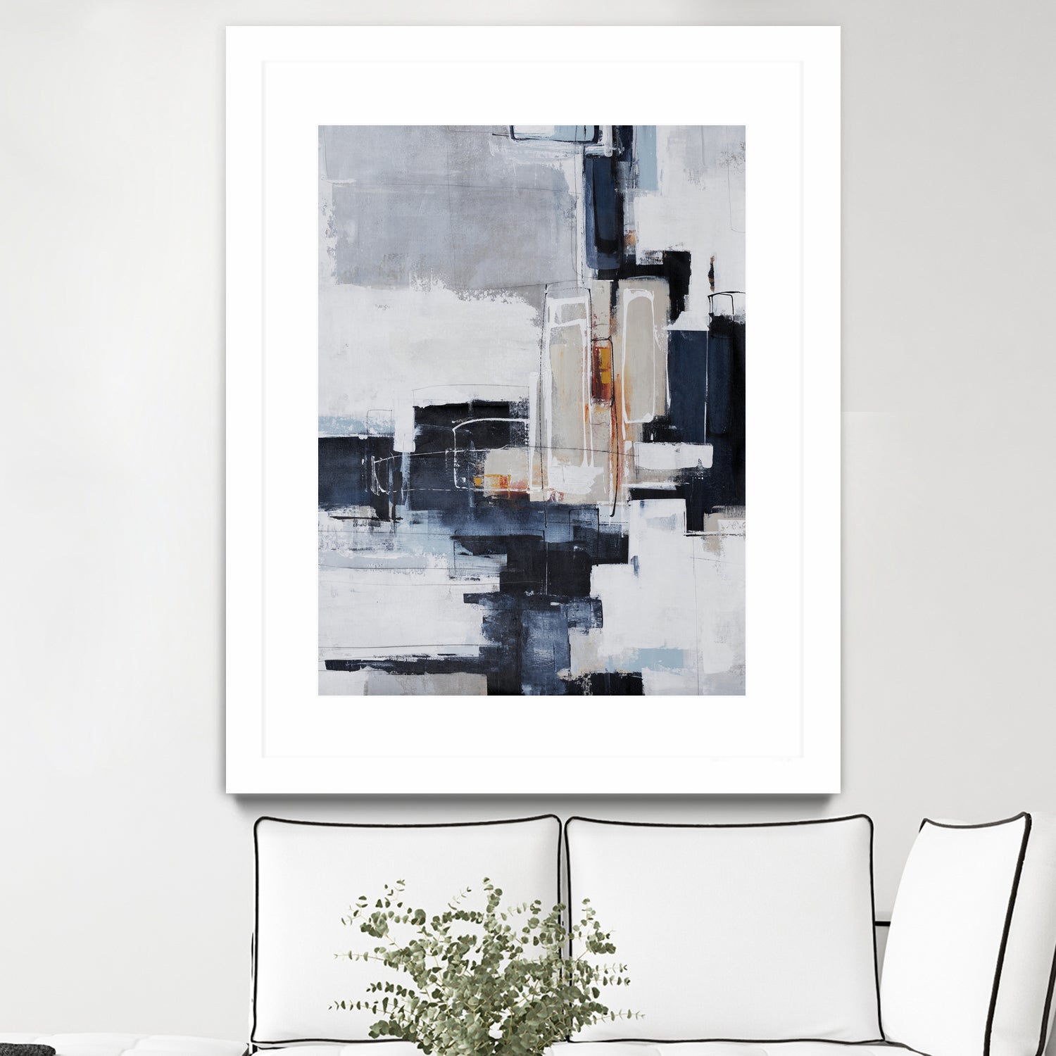 Top Tier by Daleno Art on GIANT ART - grey abstract