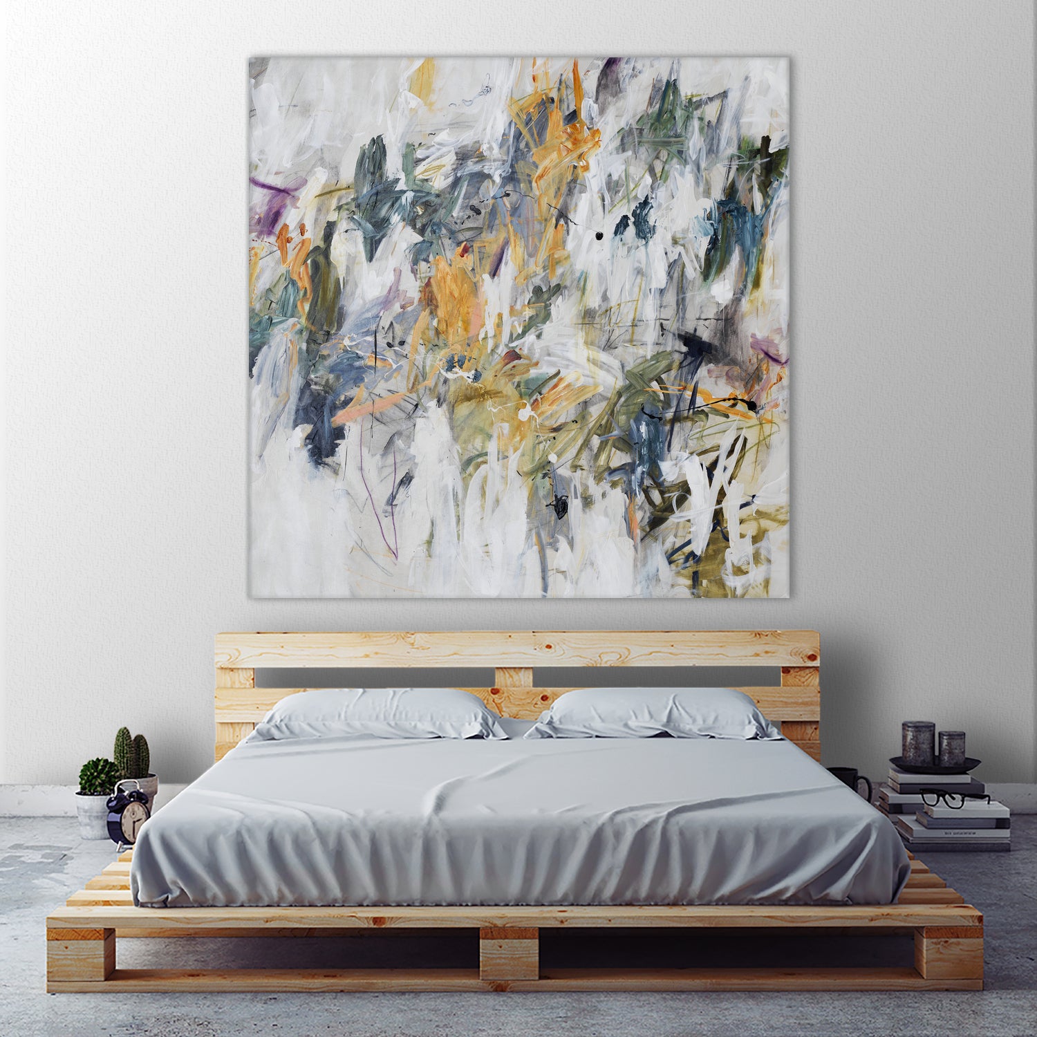 Bright Spring Ahead II by Daleno Art on GIANT ART - yellow abstract