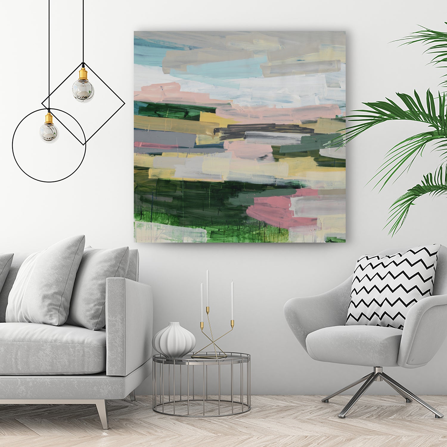 Wine Tour II by Daleno Art on GIANT ART - green abstract