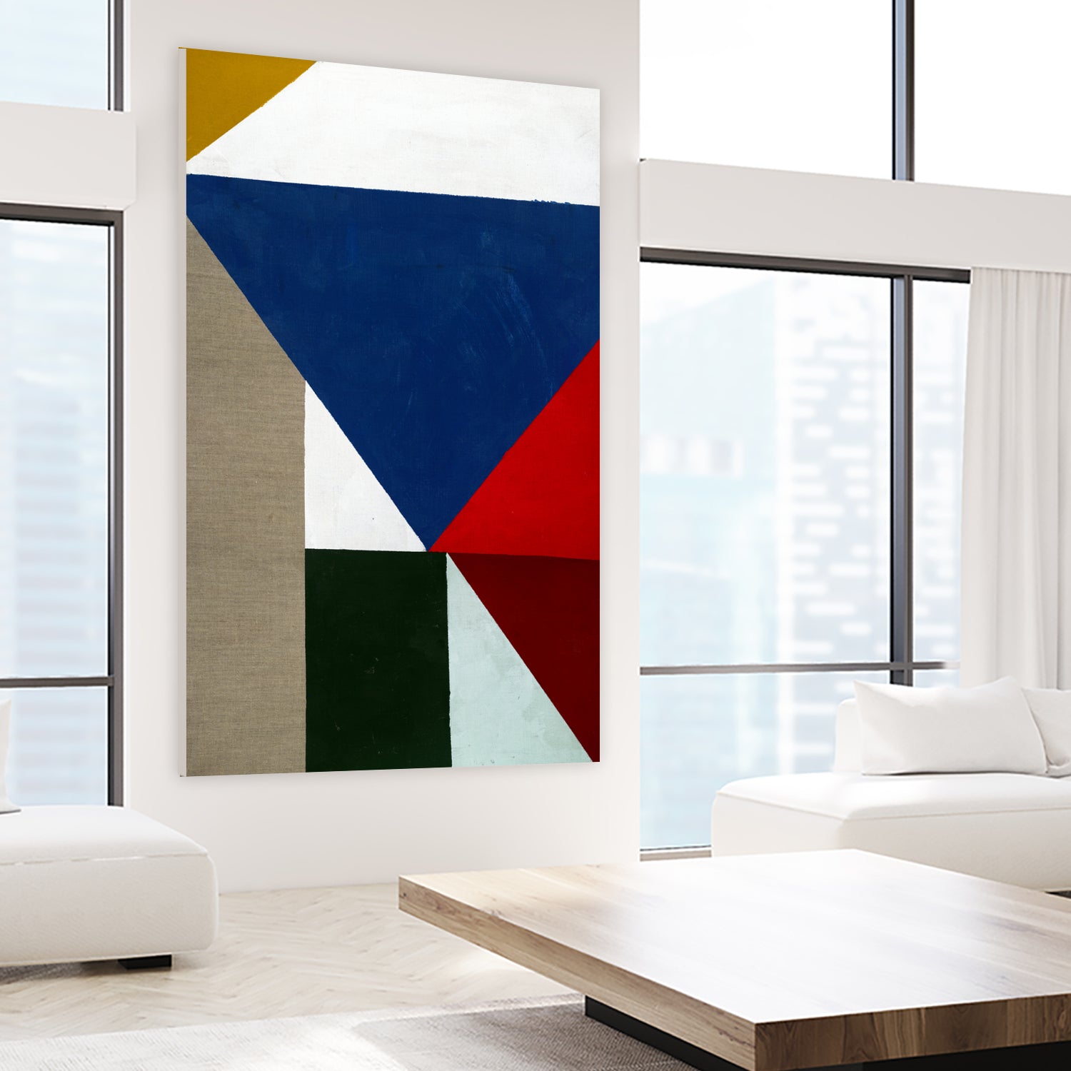 Primary Shapes 2 by STA Studio on GIANT ART - white abstract pattern