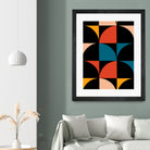 Monochrome Patterns 9 in Multi by NM Studio on GIANT ART - red abstract pattern