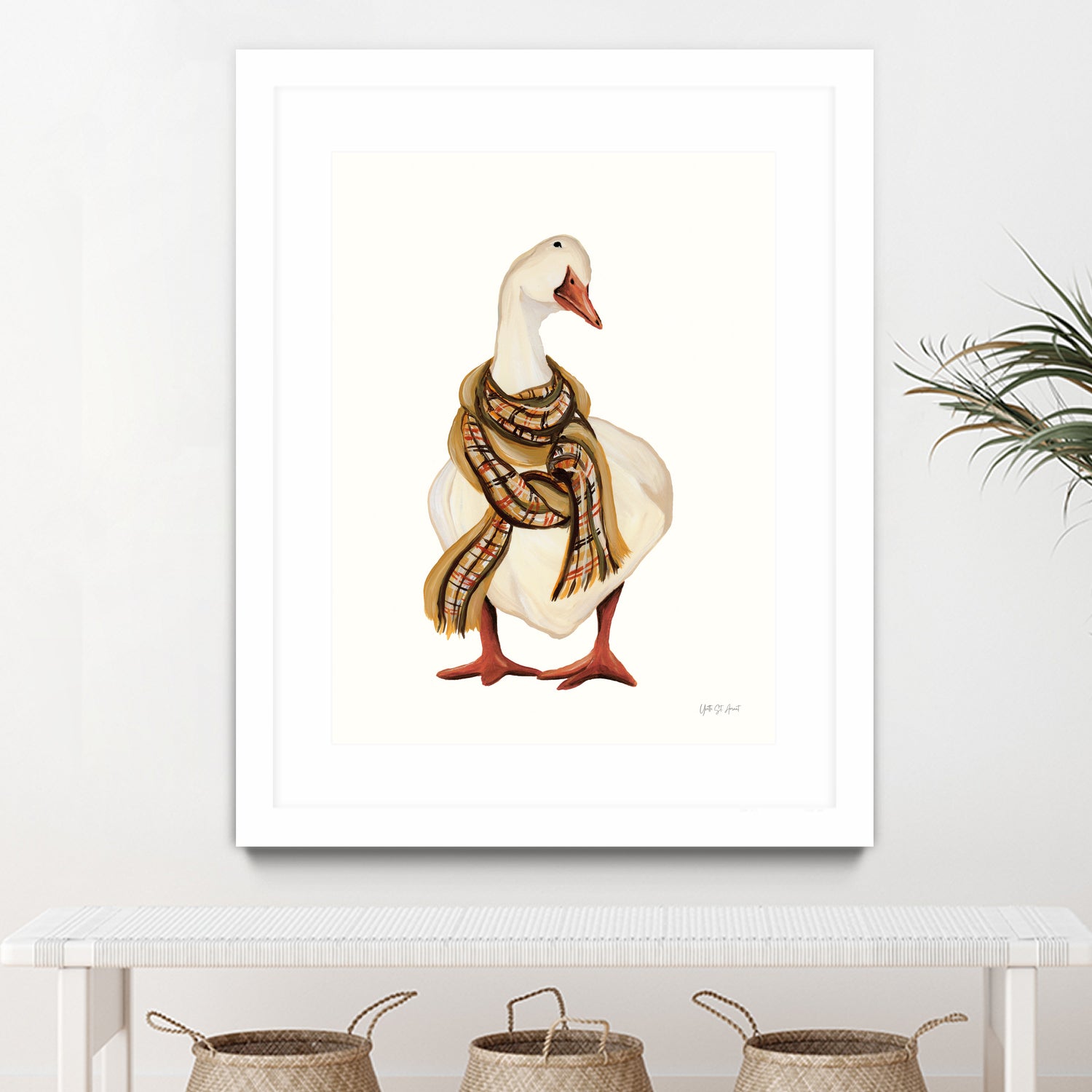 Goose with Scarf by Yvette St. Amant on GIANT ART - animal