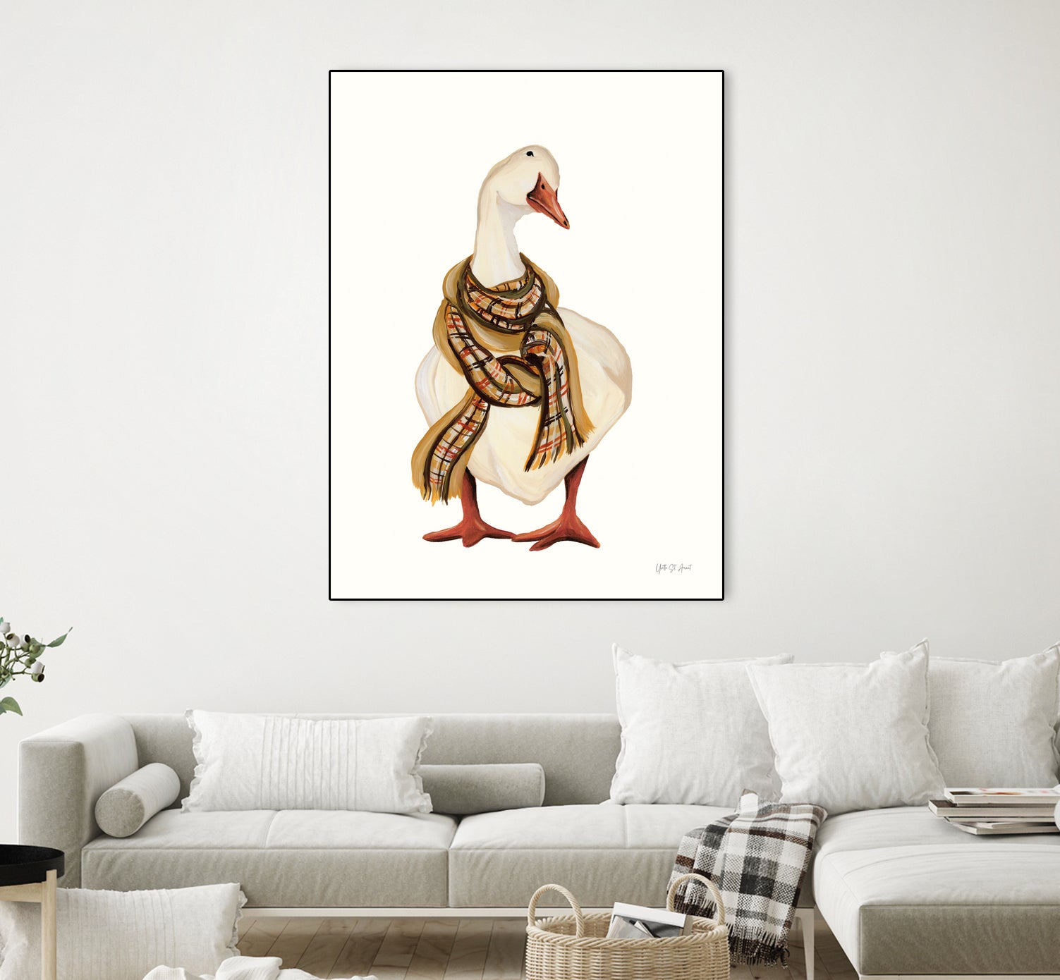 Goose with Scarf by Yvette St. Amant on GIANT ART - animal
