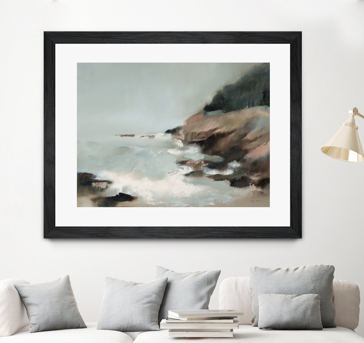 Acadia by Maggie Sackmann on GIANT ART - abstract cloud dancer 