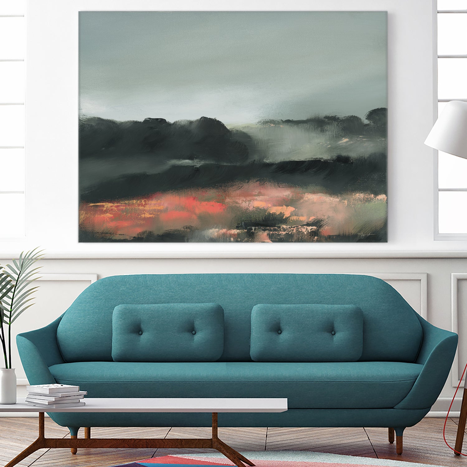 Ruby Meadow by Maggie Sackmann on GIANT ART - abstract