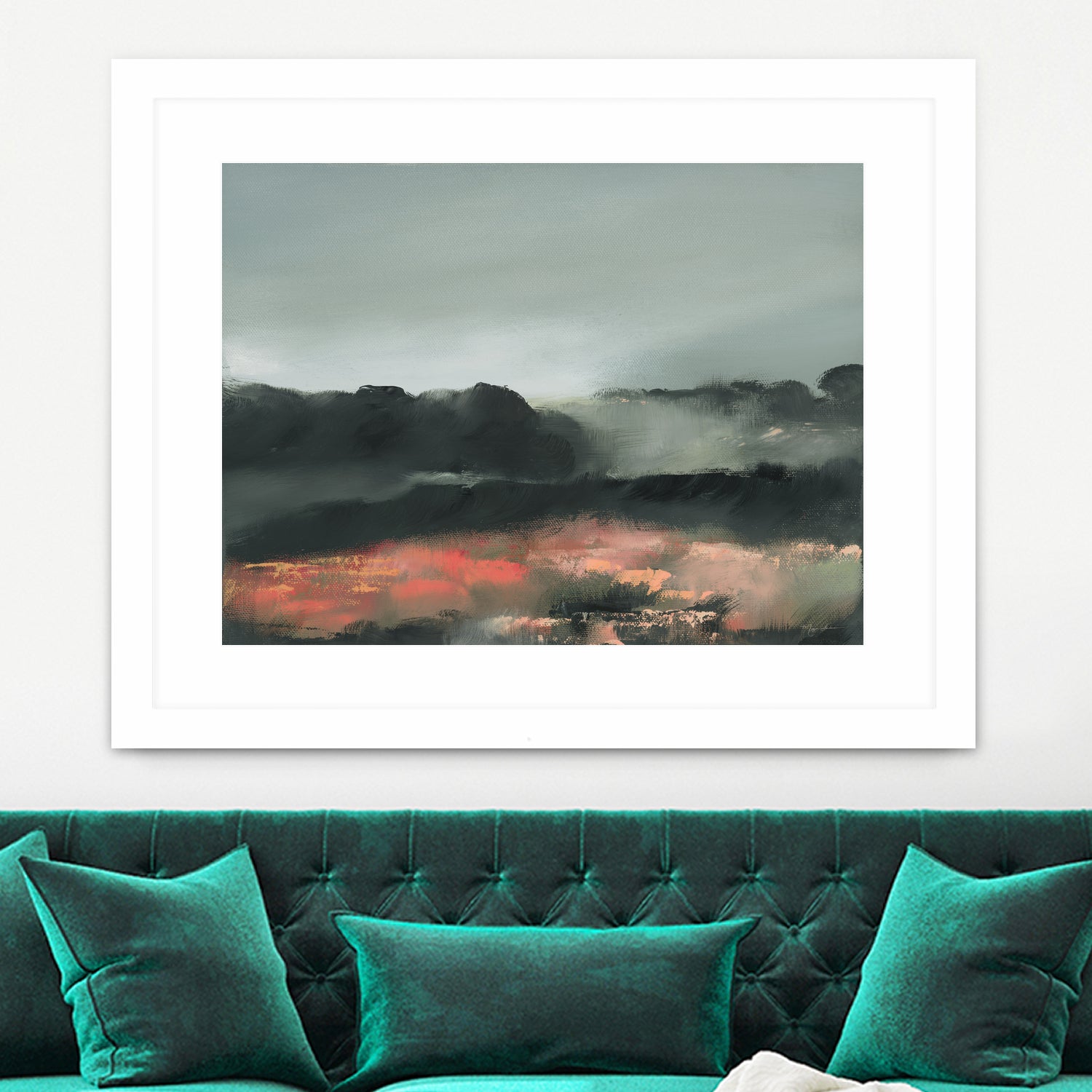 Ruby Meadow by Maggie Sackmann on GIANT ART - abstract