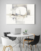 Improvisation I Gray by Mike Schick on GIANT ART - white watercolour soft abstract 