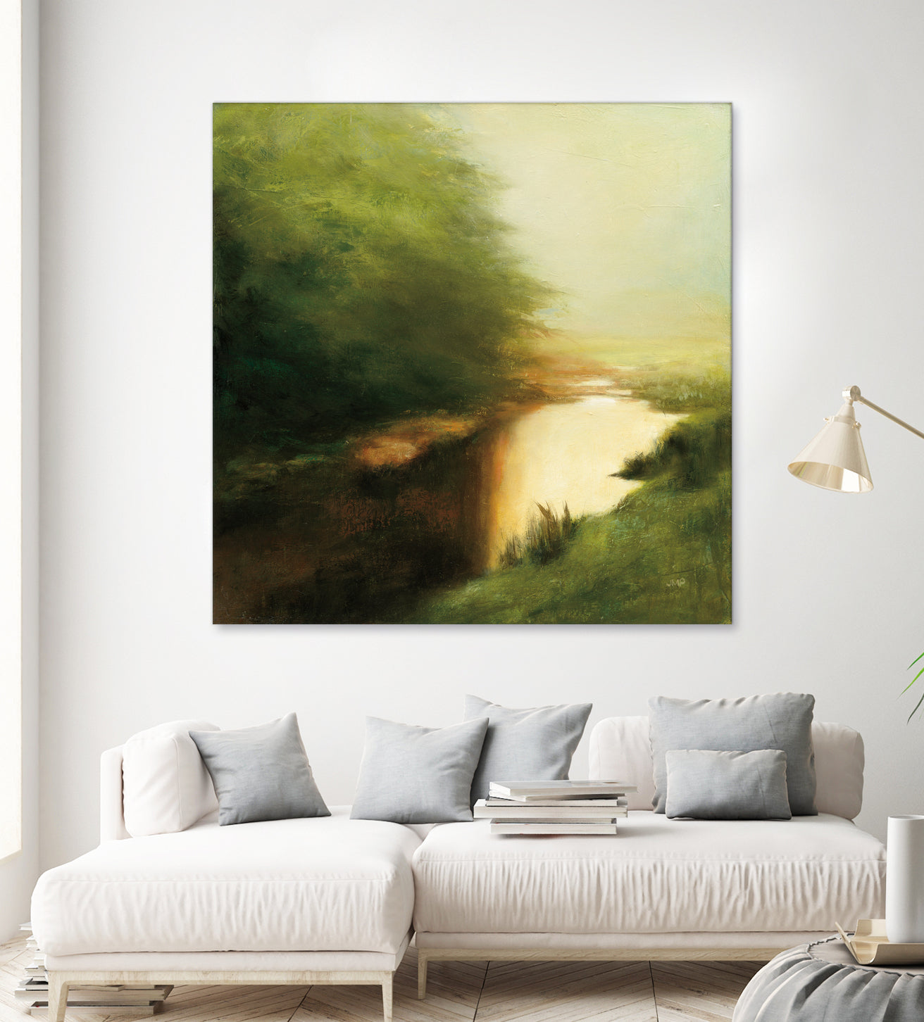 Spring Morning by Julia Purinton on GIANT ART - brown landscape