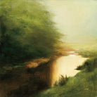 Spring Morning by Julia Purinton on GIANT ART - brown landscape