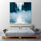 Boundary Waters by Julia Purinton on GIANT ART - blue landscape