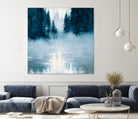 Boundary Waters by Julia Purinton on GIANT ART - blue landscape