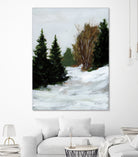 Winter on Grand Mesa by Pamela Munger on GIANT ART - gray brown