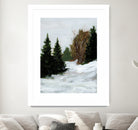 Winter on Grand Mesa by Pamela Munger on GIANT ART - gray brown