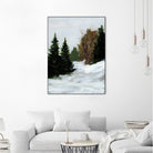 Winter on Grand Mesa by Pamela Munger on GIANT ART - gray brown