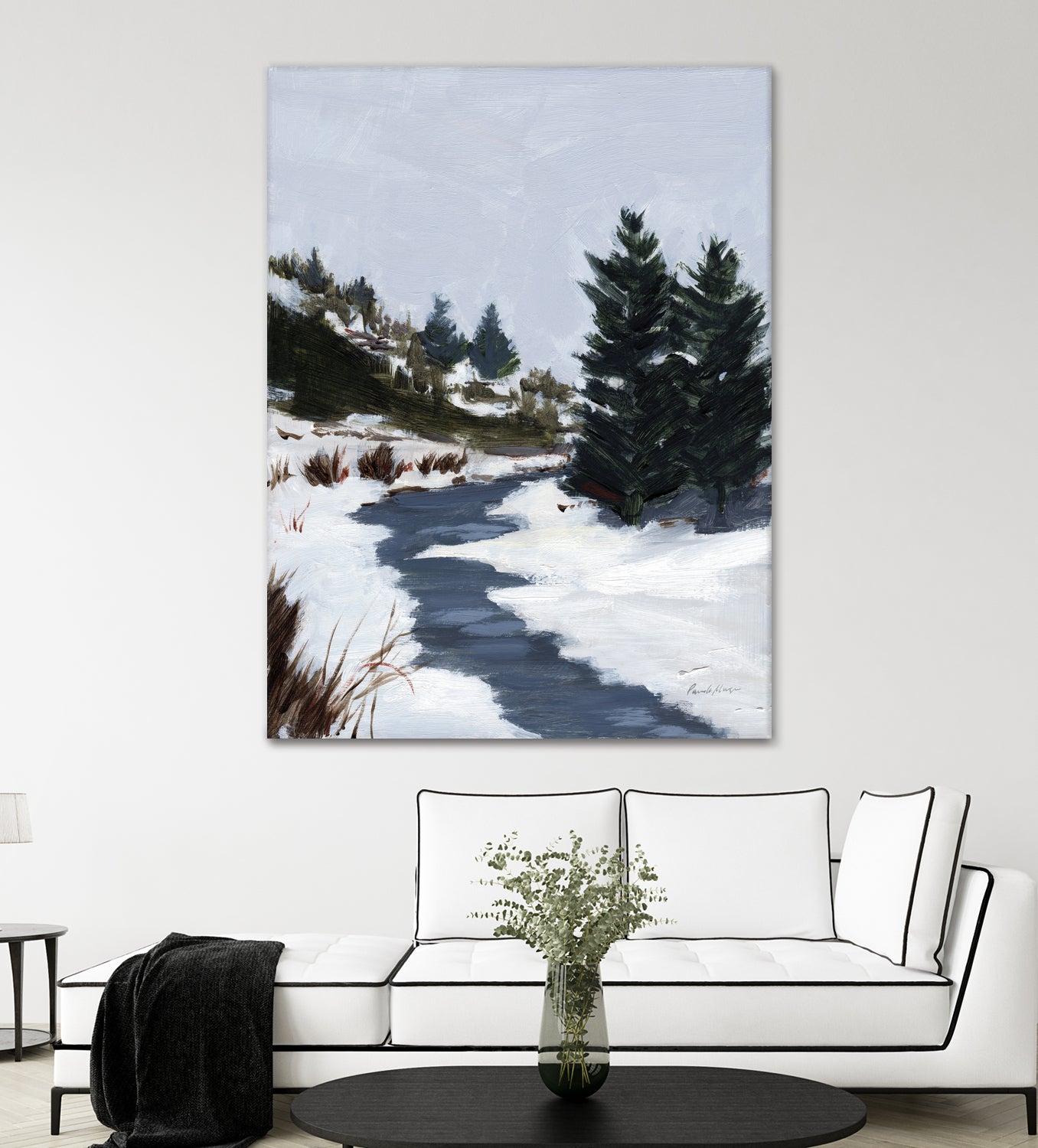 Winter Trails by Pamela Munger on GIANT ART - brown landscape