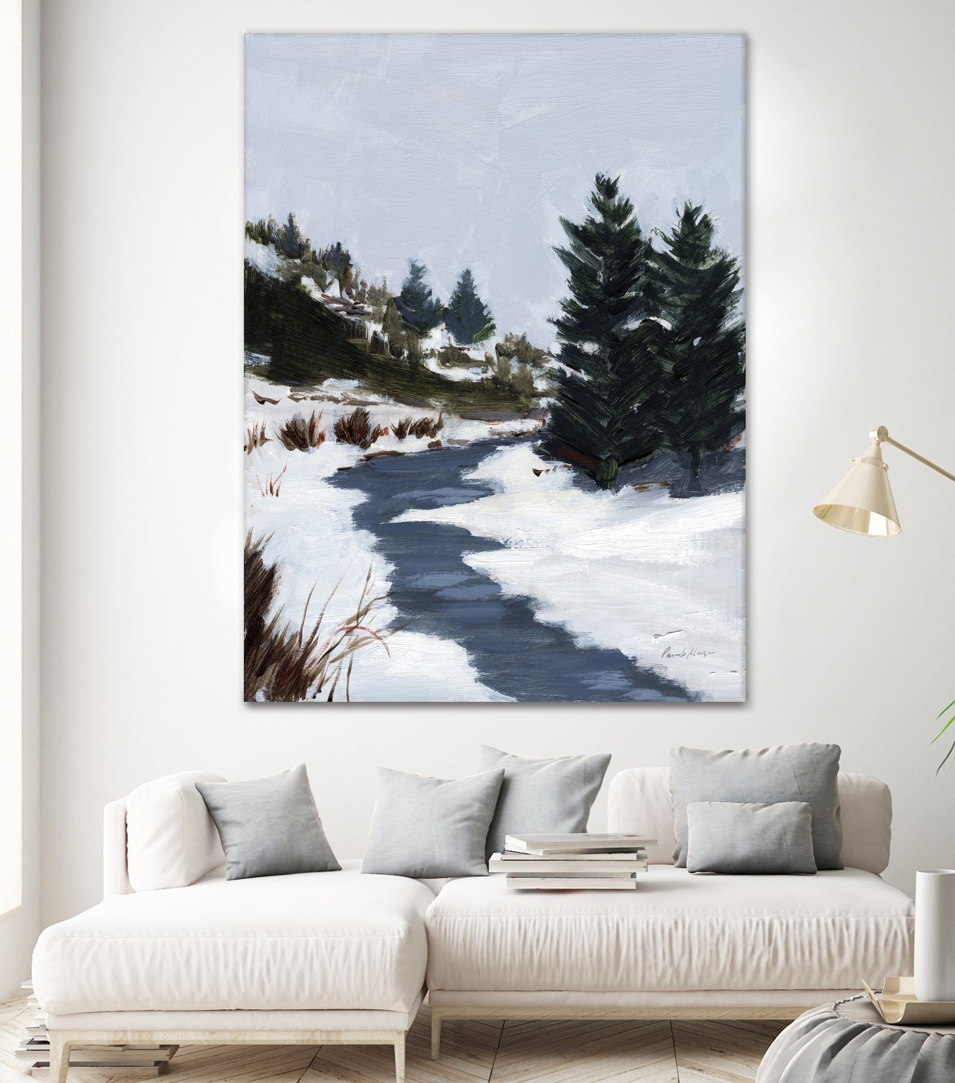 Winter Trails by Pamela Munger on GIANT ART - brown landscape