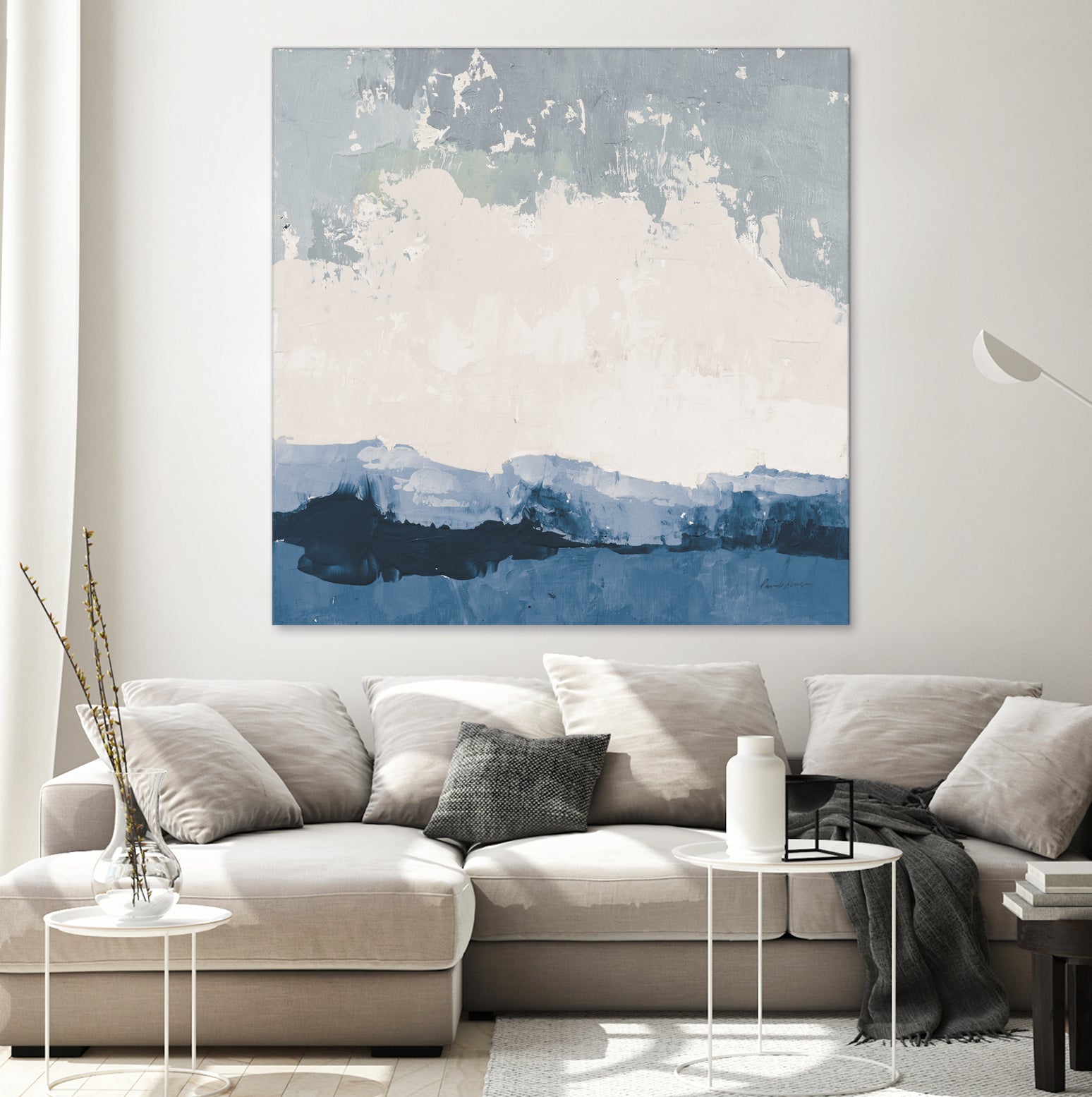 Coastal Landscape by Pamela Munger on GIANT ART - blue abstract