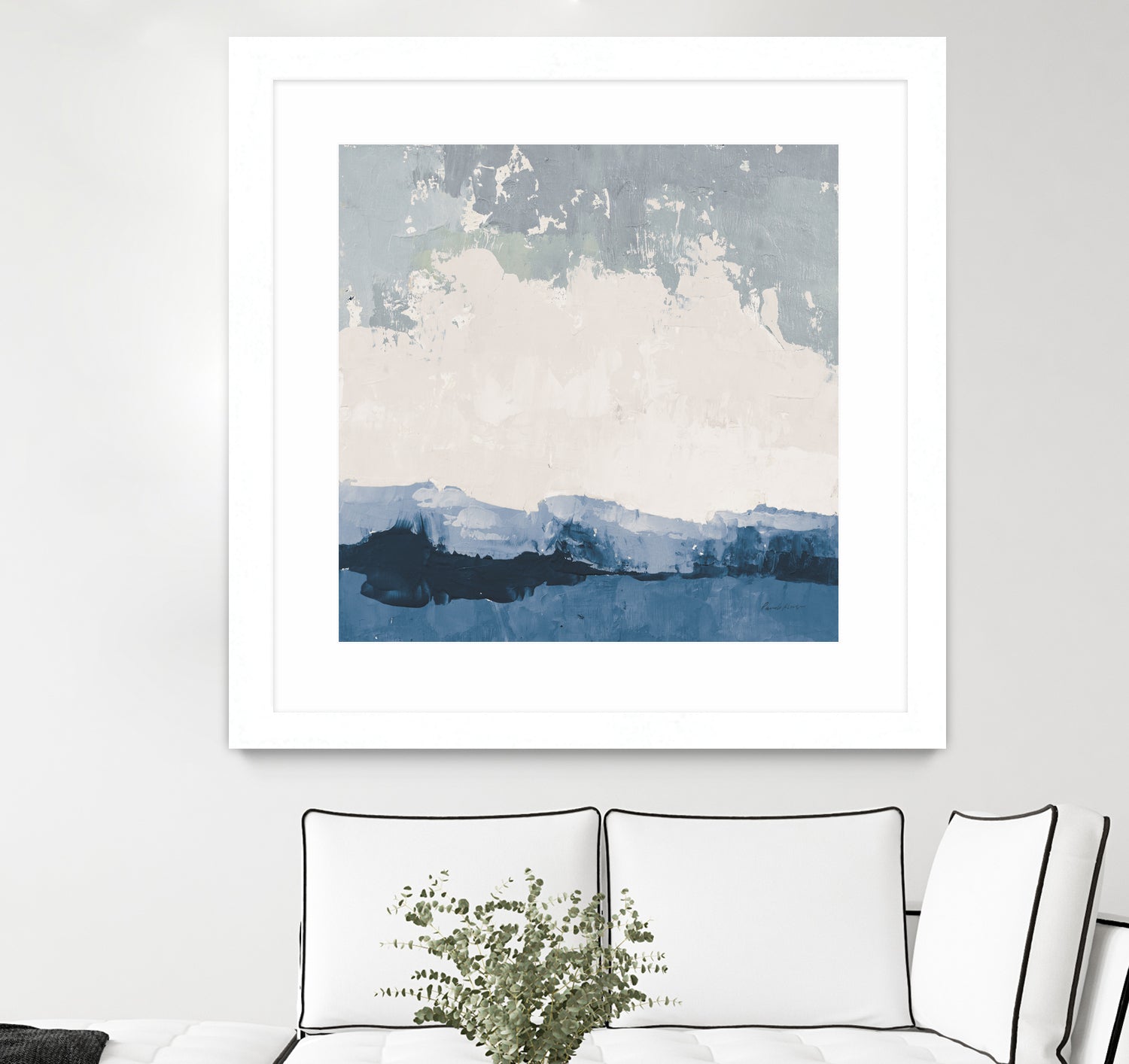 Coastal Landscape by Pamela Munger on GIANT ART - blue abstract