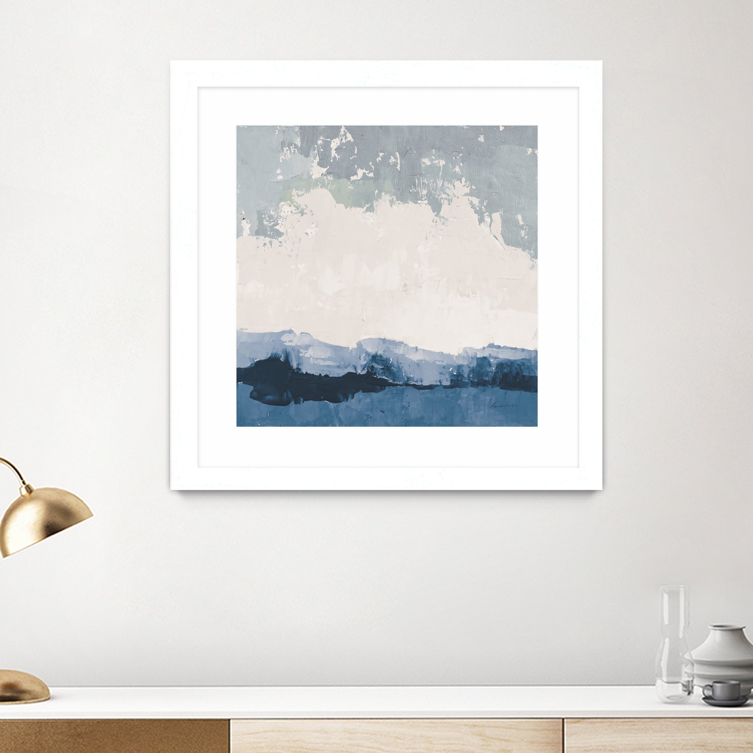 Coastal Landscape by Pamela Munger on GIANT ART - blue abstract