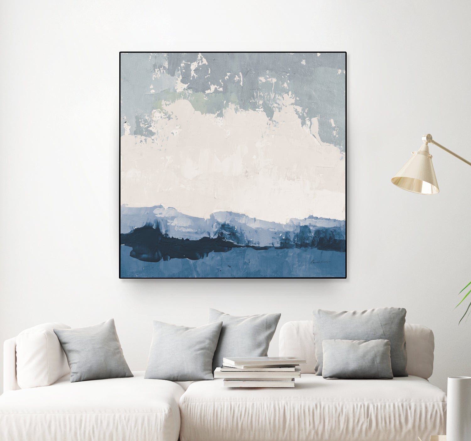 Coastal Landscape by Pamela Munger on GIANT ART - blue abstract