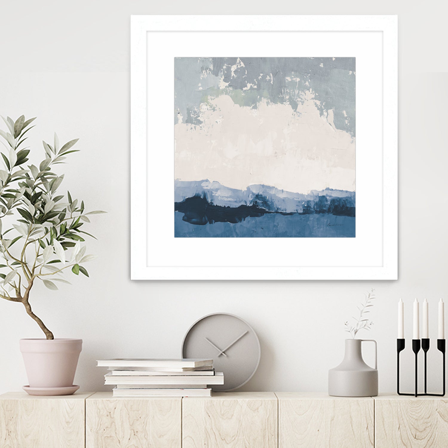 Coastal Landscape by Pamela Munger on GIANT ART - blue abstract