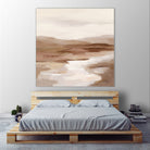 Cinnamon Riverbank I Light by Silvia Vassileva on GIANT ART - banks abstract