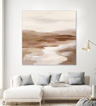 Cinnamon Riverbank I Light by Silvia Vassileva on GIANT ART - banks abstract