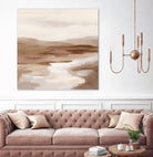 Cinnamon Riverbank I Light by Silvia Vassileva on GIANT ART - banks abstract