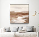 Cinnamon Riverbank I Light by Silvia Vassileva on GIANT ART - banks abstract