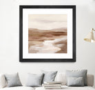 Cinnamon Riverbank I Light by Silvia Vassileva on GIANT ART - banks abstract