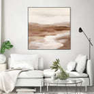 Cinnamon Riverbank I Light by Silvia Vassileva on GIANT ART - banks abstract