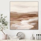 Cinnamon Riverbank I Light by Silvia Vassileva on GIANT ART - banks abstract