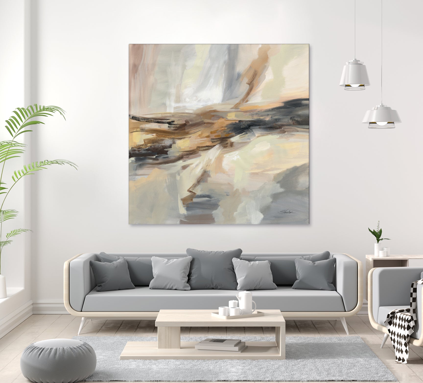 Distant Land by Silvia Vassileva on GIANT ART - black abstract