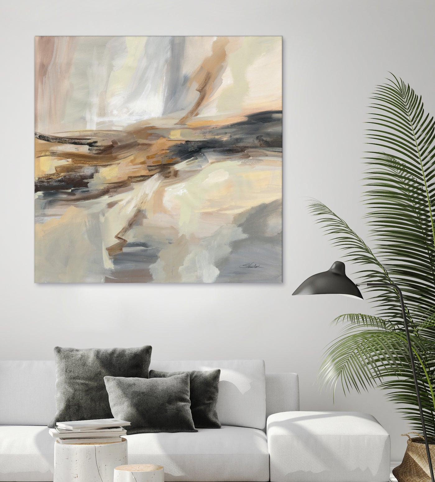 Distant Land by Silvia Vassileva on GIANT ART - black abstract