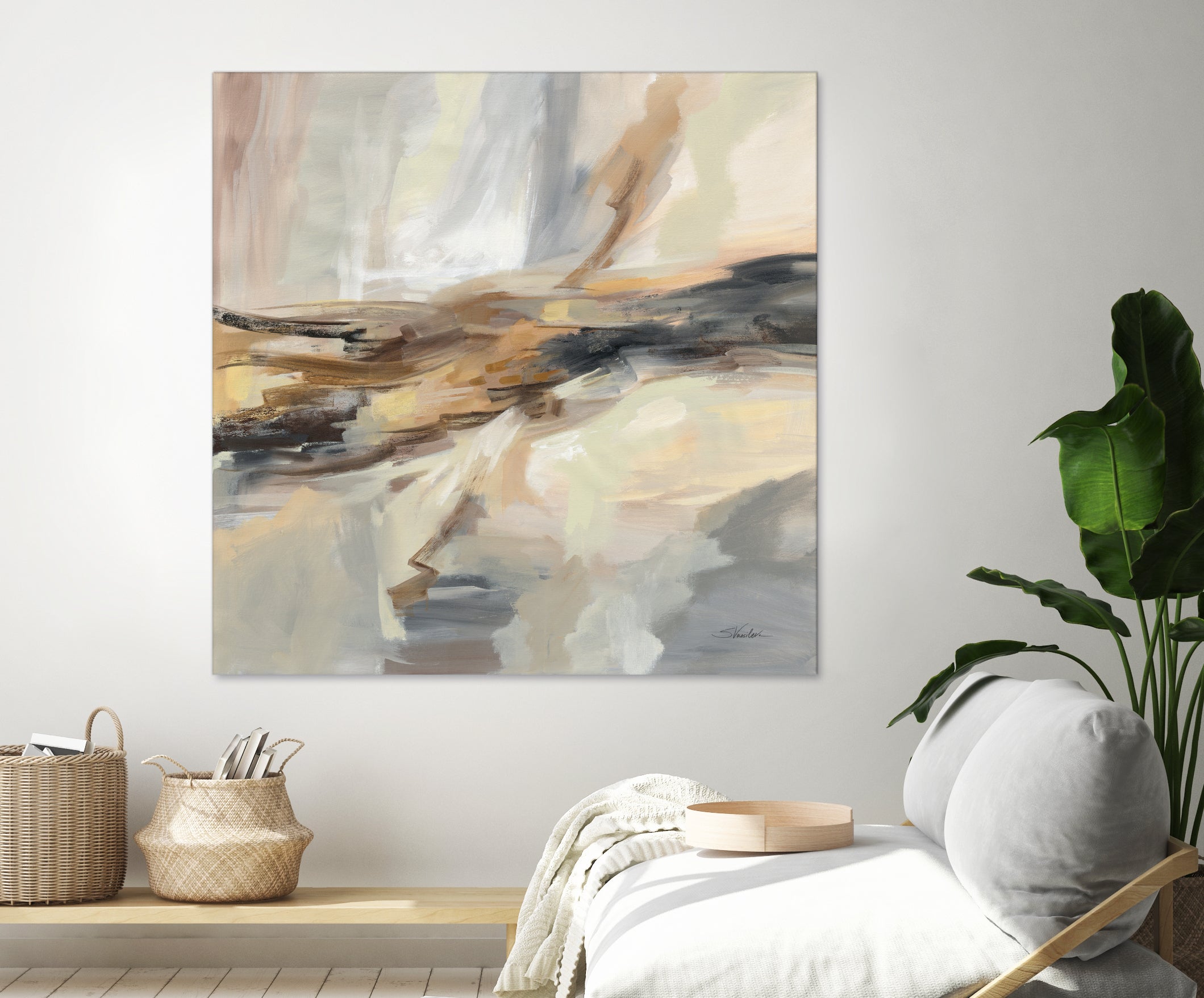 Distant Land by Silvia Vassileva on GIANT ART - black abstract