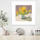 Sunny Tulips by Pamela Munger on GIANT ART - cream botanical