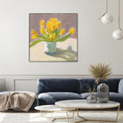 Sunny Tulips by Pamela Munger on GIANT ART - cream botanical