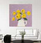 Sweet Yellow by Pamela Munger on GIANT ART - purple botanical