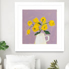 Sweet Yellow by Pamela Munger on GIANT ART - purple botanical