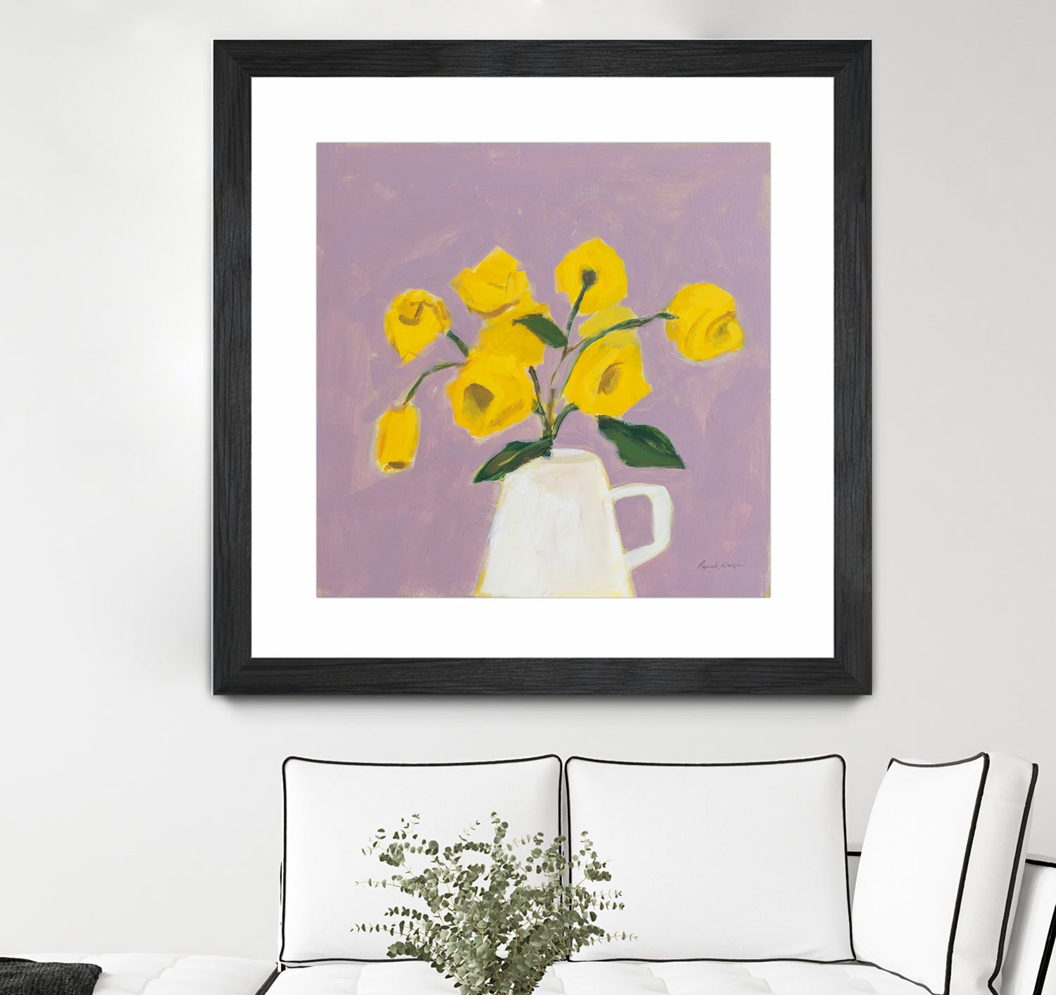 Sweet Yellow by Pamela Munger on GIANT ART - purple botanical