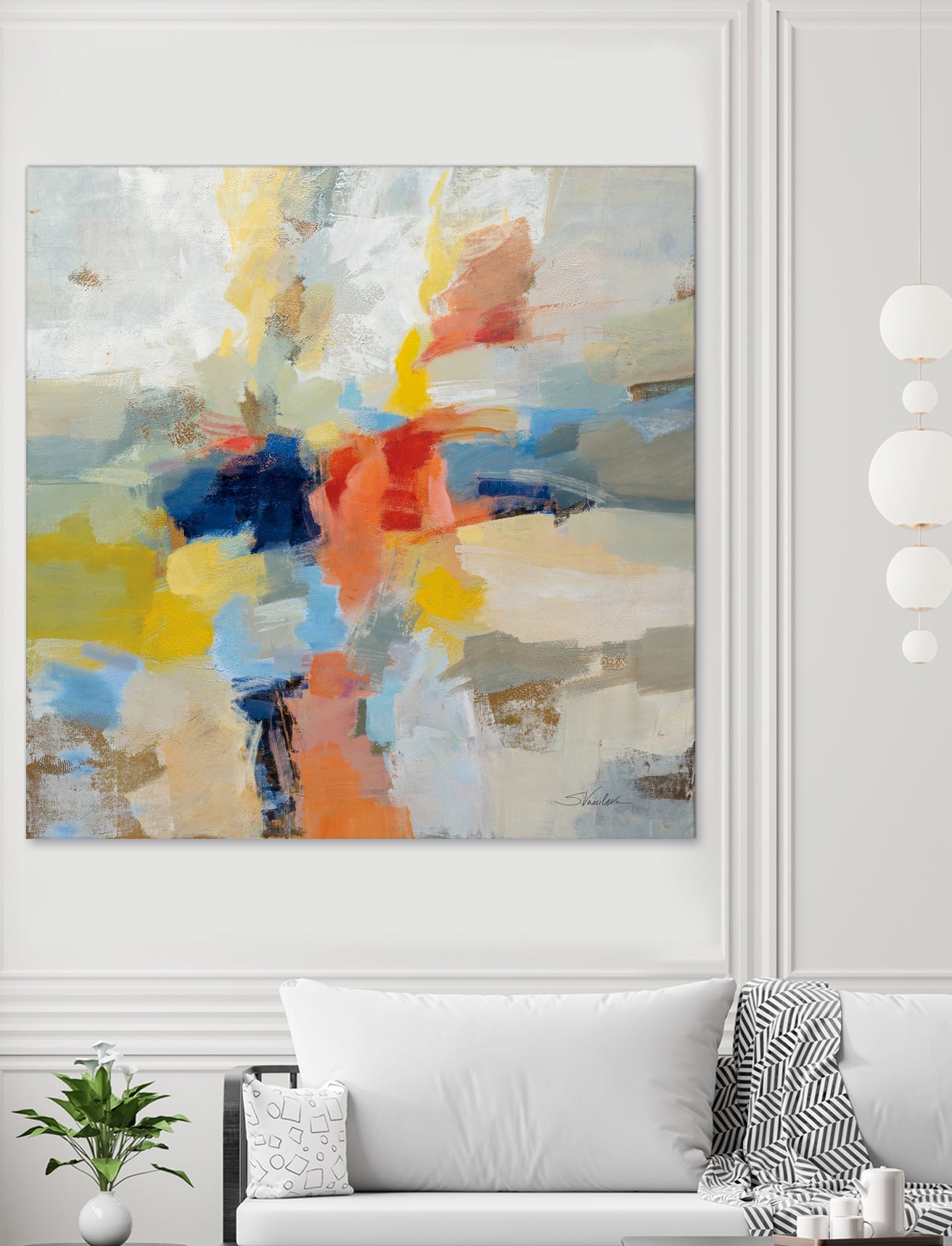 Island Fiesta by Silvia Vassileva on GIANT ART - black abstract