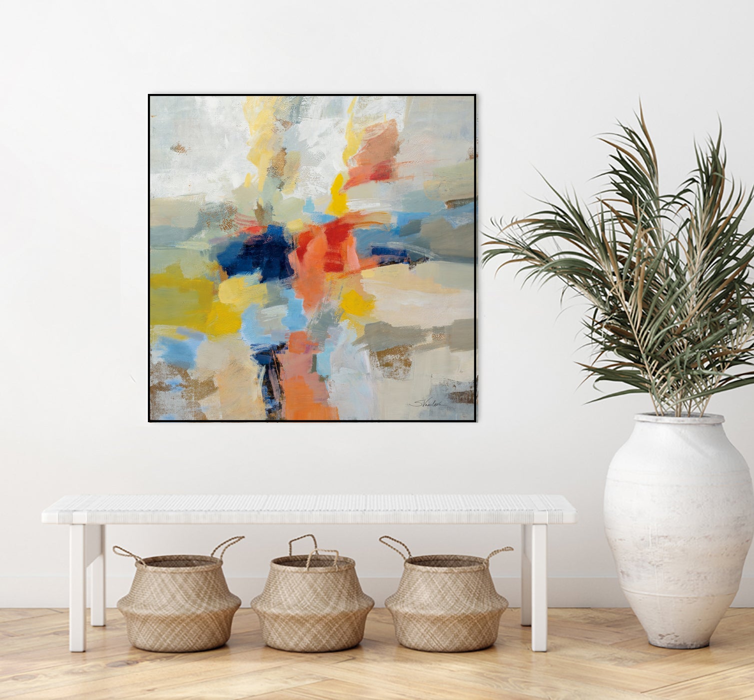 Island Fiesta by Silvia Vassileva on GIANT ART - black abstract